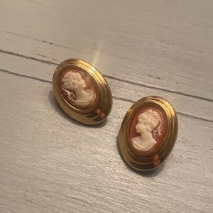 Cameo earrings. Great shape.